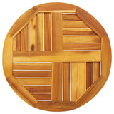 NNEVL Table Top Ø60x2 cm Round Solid Wood Acacia