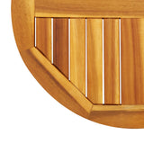 NNEVL Table Top Ø60x2 cm Round Solid Wood Acacia