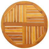 NNEVL Table Top Ø70x2 cm Round Solid Wood Acacia