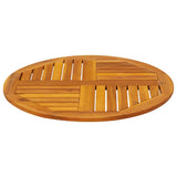 NNEVL Table Top Ø70x2 cm Round Solid Wood Acacia