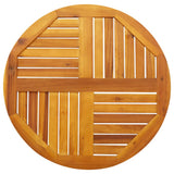 NNEVL Table Top Ø70x2 cm Round Solid Wood Acacia