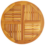 NNEVL Table Top Ø80x2.2 cm Round Solid Wood Acacia