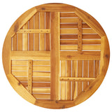 NNEVL Table Top Ø80x2.2 cm Round Solid Wood Acacia