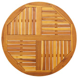 NNEVL Table Top Ø90x2.2 cm Round Solid Wood Acacia