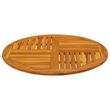 NNEVL Table Top Ø90x2.2 cm Round Solid Wood Acacia