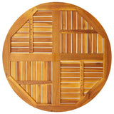 NNEVL Table Top Ø90x2.2 cm Round Solid Wood Acacia