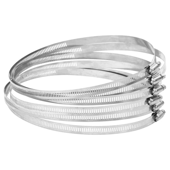 NNEVL Hose Clamps 6 pcs 91-165 mm 304 Stainless Steel