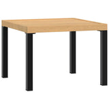 NNEVL Garden Coffee Table Black 55x55x39.5 cm Powder-coated Steel