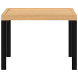 NNEVL Garden Coffee Table Black 55x55x39.5 cm Powder-coated Steel