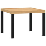 NNEVL Garden Coffee Table Black 55x55x39.5 cm Powder-coated Steel