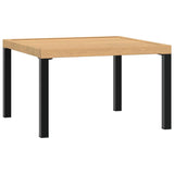 NNEVL Garden Coffee Table Black 65x65x40 cm Aluminium