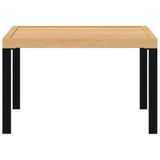 NNEVL Garden Coffee Table Black 65x65x40 cm Aluminium