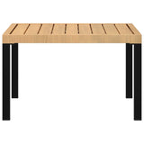 NNEVL Garden Coffee Table Black 65x65x40 cm Aluminium