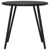 NNEVL Garden Coffee Tables 2 pcs Round Black Powder-coated Steel