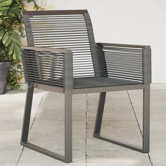 NNEVL Garden Chairs 4 pcs Black Poly Rattan
