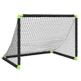 NNEVL Kids' Football Goal Foldable Black 90x64x64 cm