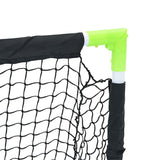 NNEVL Kids' Football Goal Foldable Black 90x64x64 cm