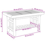 NNEVL Coffee Table 70x45x36 cm Bamboo
