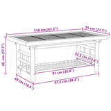 NNEVL Coffee Table 110x55x45 cm Bamboo