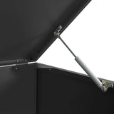 NNEVL Wheelie Bin Storage for Single Bin Black 69x79x117 cm Steel