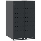 NNEVL Wheelie Bin Storage for Single Bin Anthracite 69x79x117 cm Steel
