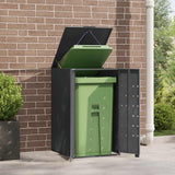 NNEVL Wheelie Bin Storage for Single Bin Anthracite 69x79x117 cm Steel
