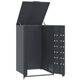 NNEVL Wheelie Bin Storage for Single Bin Anthracite 69x79x117 cm Steel