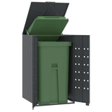NNEVL Wheelie Bin Storage for Single Bin Anthracite 69x79x117 cm Steel