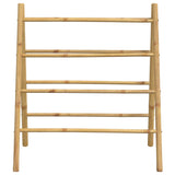 NNEVL Double Towel Ladder with 4 Rungs 90x50x100 cm Bamboo