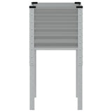 NNEVL Garden Planter Grey 45x45x88 cm Steel