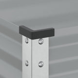 NNEVL Garden Planter Grey 45x45x88 cm Steel