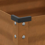 NNEVL Garden Planter 45x45x88 cm Weathering Steel