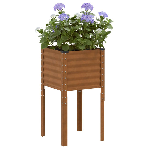 NNEVL Garden Planter 45x45x88 cm Weathering Steel