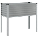 NNEVL Garden Planter Grey 100x41x90 cm Steel