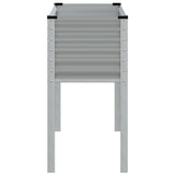 NNEVL Garden Planter Grey 100x41x90 cm Steel