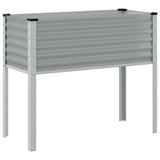 NNEVL Garden Planter Grey 100x41x90 cm Steel