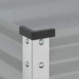 NNEVL Garden Planter Grey 100x41x90 cm Steel