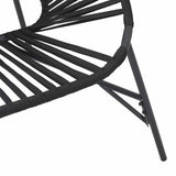 NNEVL Garden Egg Chair Black Poly Rattan