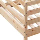NNEVL Bunk Bed without Mattress 90x190 cm Solid Wood Pine