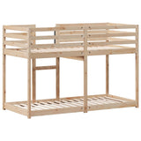 NNEVL Bunk Bed without Mattress 92x187 cm Single Solid Wood Pine