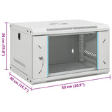 NNEVL 6U Wall Mounted Network Cabinet 19" IP20 53x40x30 cm