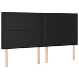 NNEVL Bed Frame without Mattress Black 152x203 cm Queen Faux Leather