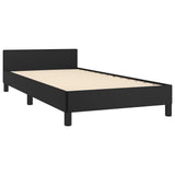 NNEVL Bed Frame without Mattress Black 107x203 cm King Single Size Velvet