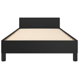 NNEVL Bed Frame without Mattress Black 107x203 cm King Single Size Velvet