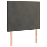 NNEVL Bed Frame without Mattress Dark Grey 107x203 cm King Single Size Velvet