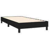 NNEVL Box Spring Bed with Mattress Black 106x203 cm King Single Size Fabric