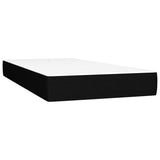 NNEVL Box Spring Bed with Mattress Black 106x203 cm King Single Size Fabric