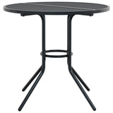 NNEVL Stackable Garden Chair Set 5 Piece Anthracite Powder-coated Steel