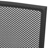 NNEVL Stackable Garden Chair Set 5 Piece Anthracite Powder-coated Steel