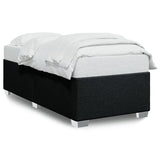 NNEVL Bed Frame without Mattress Black 90x190 cm Fabric